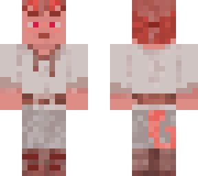 red dnd tiefling/demon character(fixed)