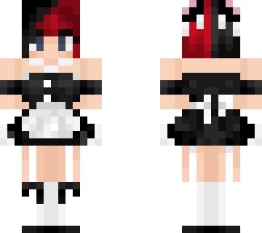split dye maid dress