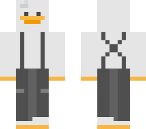 white duck overalls