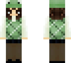 winter frog girl