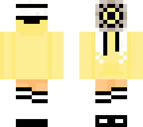 yellow outfit with mask