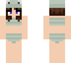 zahm in a frog swim suit
