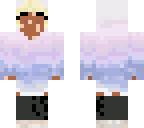 bi pride sweater girl blonde vitiligo