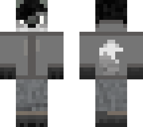 black and white fox
