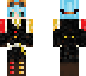 blazeborn fossil but with blue hair