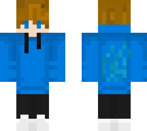 blue hoodie boy