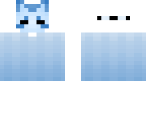blue kitsune mask with sweater - base