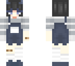 blue overalls
