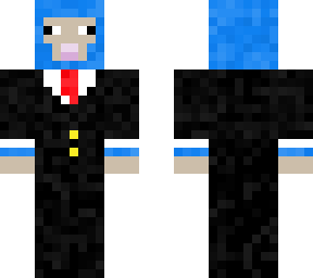 blue sheep in tuxedo