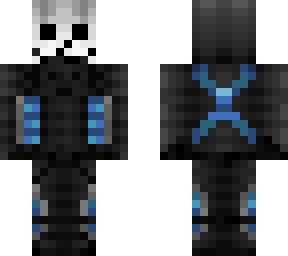 blue skull armed