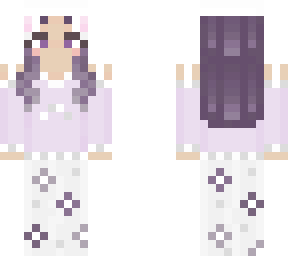 cute bunny girl in pajamas