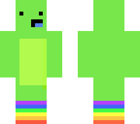 frog wearing rainbow socks