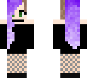 goth girl with purple hair