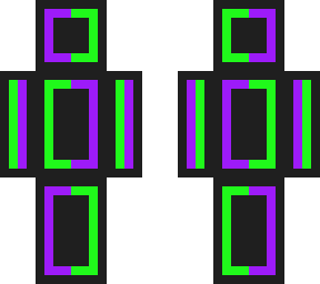 green & purple
