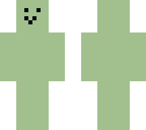 green blob with face
