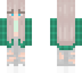 green flannel girl