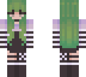 green hair