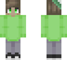 green jacket with green beanie