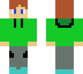 green sweatshirt