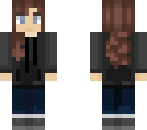 grey hoodie skin