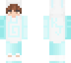 karl jacobs in a bunny hoodie (aqua edit)