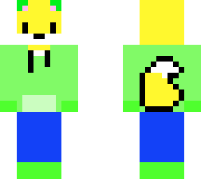 lemon fox with clothes
