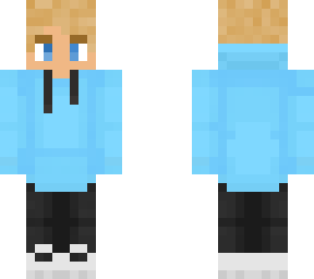 light blue hoodie