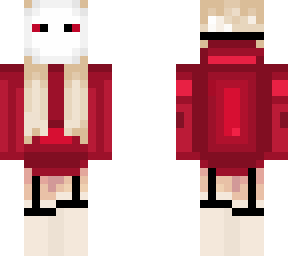 masked red girl