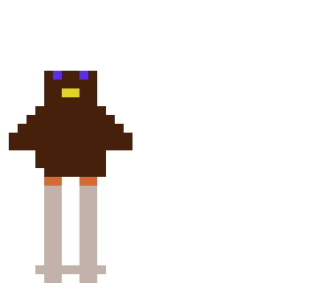 penguin on skies