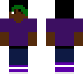 purple shirt with jeans and purple shoes mha