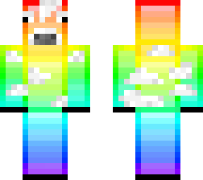 rainbow cow cloud