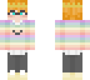 rainbow sweater boy with crown