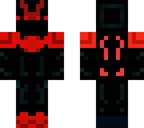 red and black cool skin