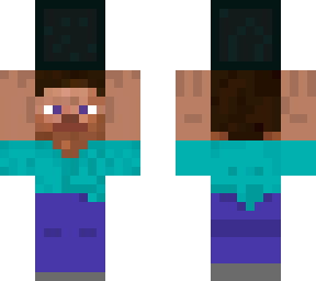 steve holding netherite block