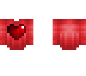 valentine base - light red sweater w/ minecraft heart