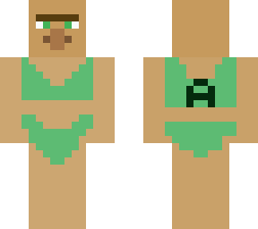 villager in swimsuit