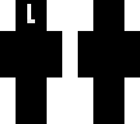 black guy with l on head