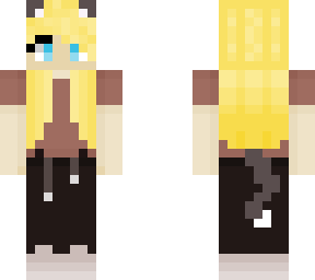 blond hair cat girl
