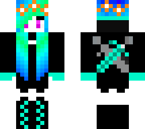 blue & black girl