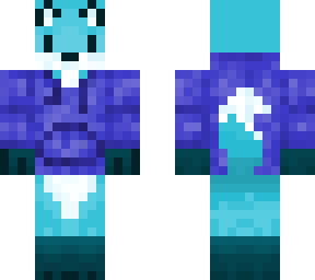 blue fox with hoodie (classic)
