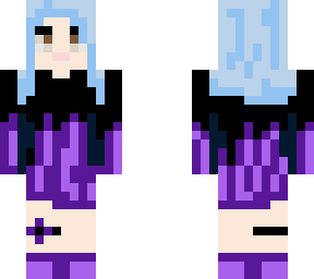 blue haired girl
