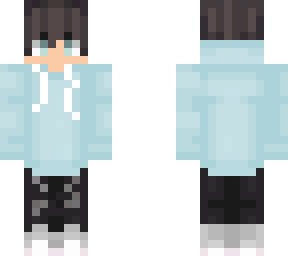 blue hoodie