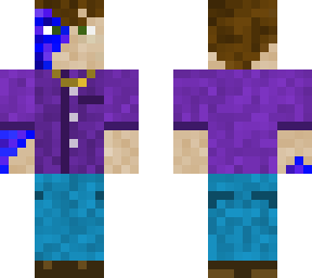 blue scar purple man