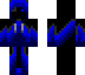 blue striped cloak