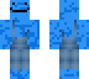 blueberry man in overalls