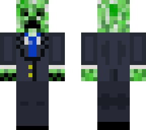 creeper in blue tuxedo