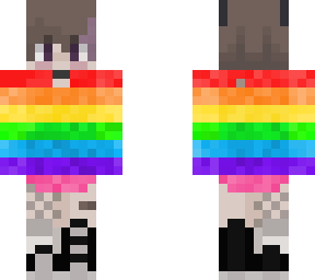 cute boy with rainbow shirt