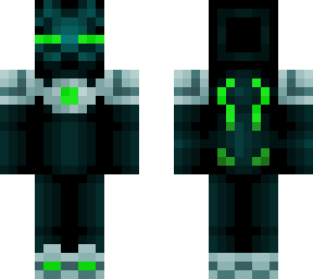 electro enderman green
