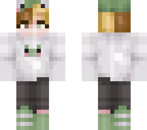 frog girl with short hair