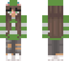 gir with froggy hat